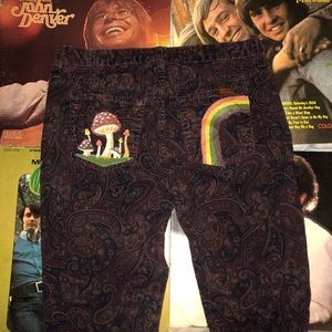 ✌🏻Hand painted Joe’s Jeans brand corduroy pants🍄